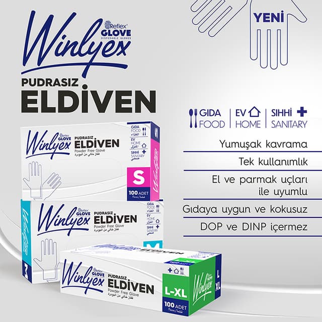 Reflex Winlyex Pudrasız Eldiven - 2
